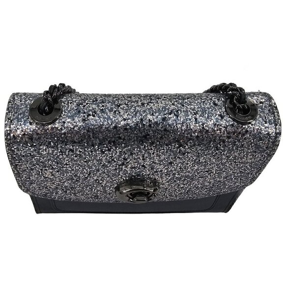 COACH 38697 NEW Parker 18 Glitter Midnight Navy Convertible Shoulder Bag NWT - Picture 14 of 16